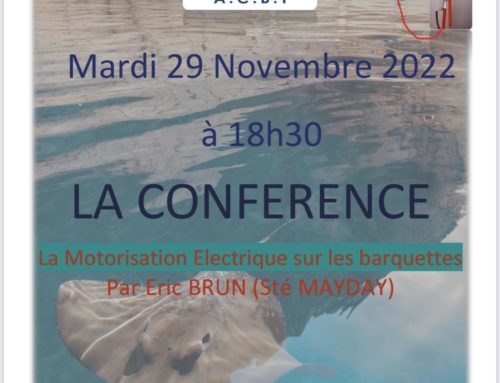 Conférence : électrification d’une barque